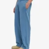 Pantalon de survêtement droit en coton bio - Indigo délavé