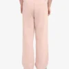 Pantalon de survêtement droit en coton bio - Rose délavé