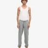Pantalon de survêtement en coton bio - Bleu acier