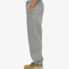 Pantalon de survêtement en coton bio - Bleu acier
