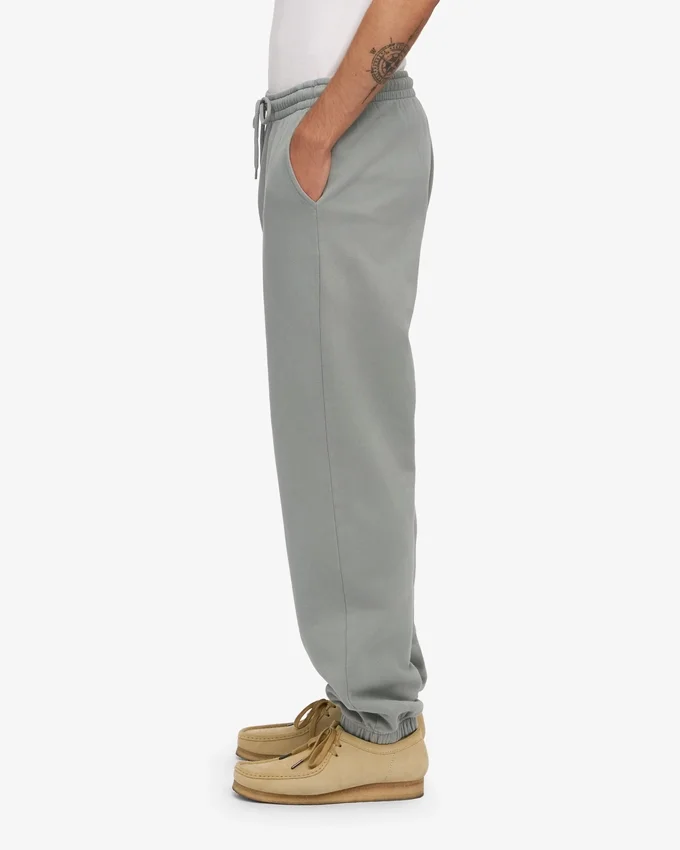Pantalon de survêtement en coton bio - Bleu acier