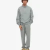 Pantalon de survêtement en coton bio - Bleu acier