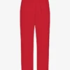 Pantalon de survêtement en coton bio à coupe droite - Rouge écarlate