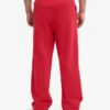 Pantalon de survêtement en coton bio à coupe droite - Rouge écarlate