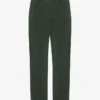 Pantalon de survêtement en lin bio à coupe droite - Vert forêt