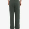 Pantalon de survêtement en lin bio à coupe droite - Vert forêt