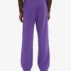 Pantalon de survêtement en lin bio à coupe droite - Violet ultra