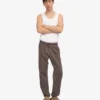 Pantalons de survêtement bio - Boue délavée