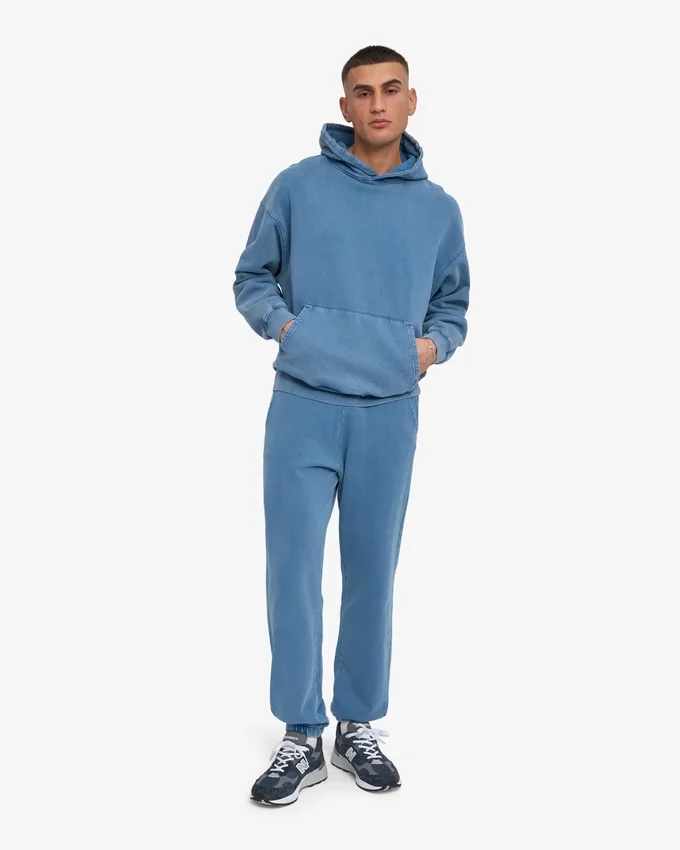 Pantalons de survêtement bio - Indigo délavé