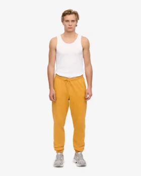 Pantalons de survêtement bio – Jaune brûlé