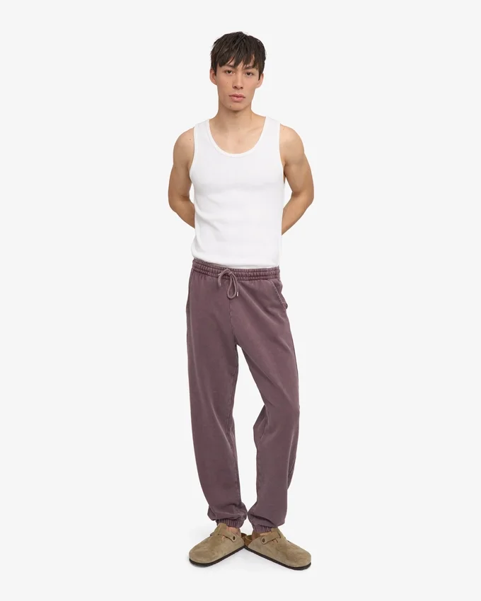 Pantalons de survêtement bio - Raisin délavé