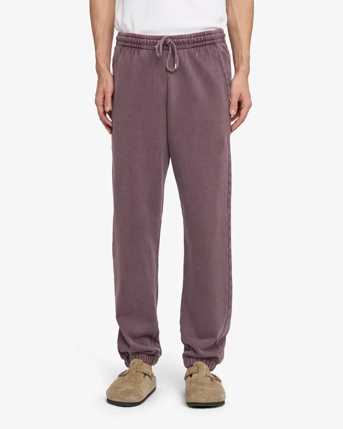 Pantalons de survêtement bio - Raisin délavé