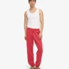 Pantalons de survêtement bio - Rouge délavé