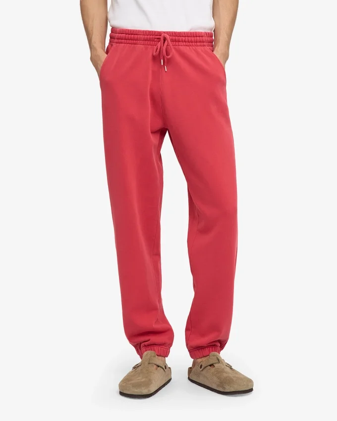 Pantalons de survêtement bio - Rouge délavé