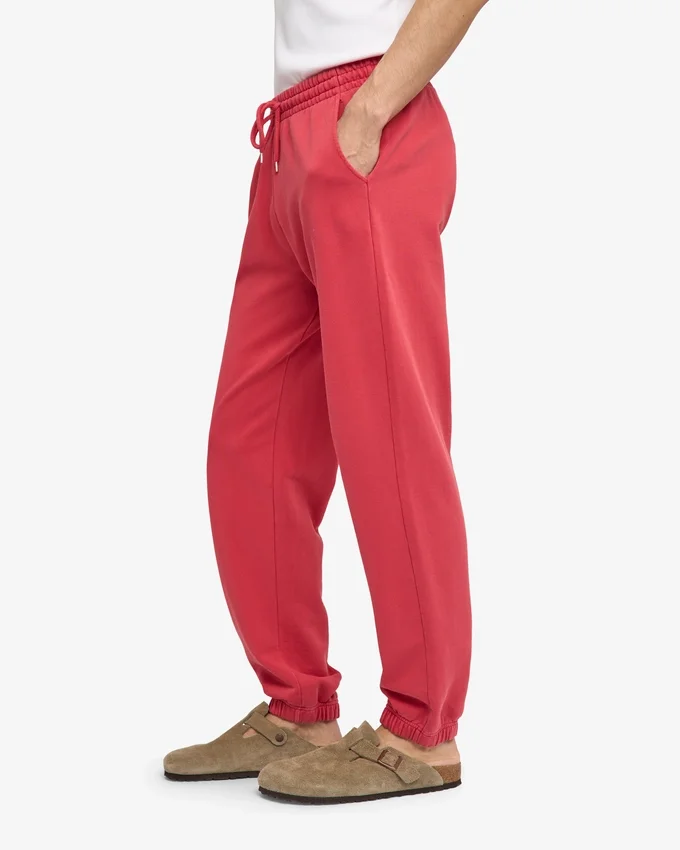 Pantalons de survêtement bio - Rouge délavé