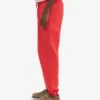 Pantalons de survêtement bio - Rouge mandarine