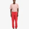 Pantalons de survêtement bio - Rouge mandarine