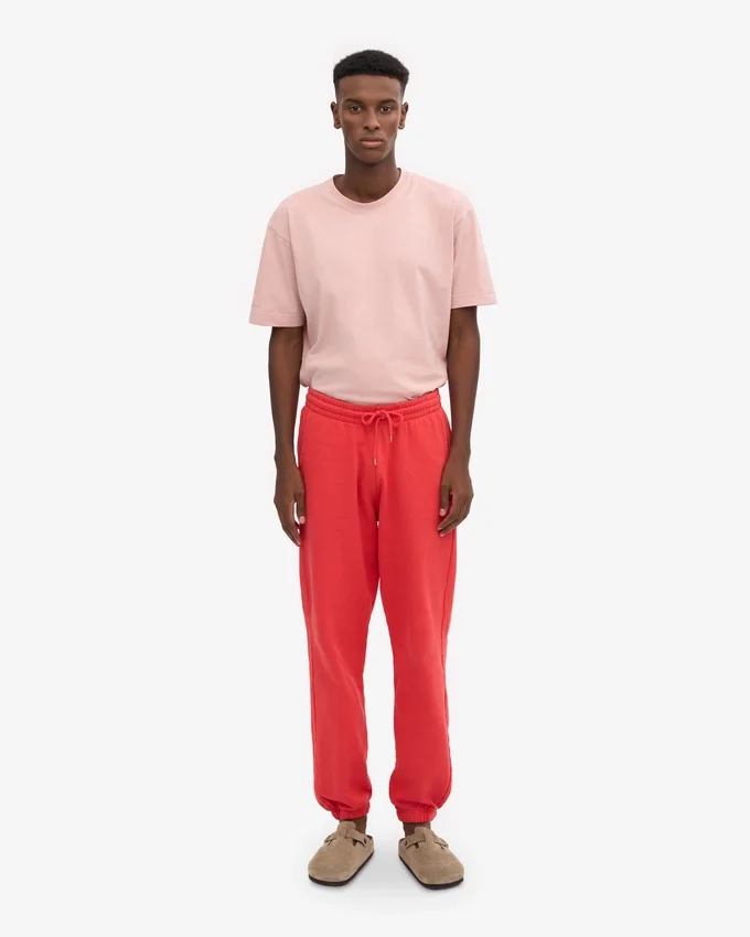 Pantalons de survêtement bio - Rouge mandarine