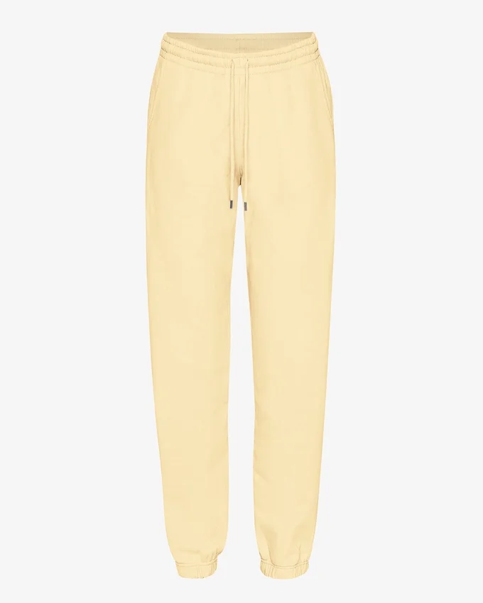 Pantalons de survêtement en coton bio - Jaune pâle