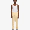 Pantalons de survêtement en coton bio - Jaune pâle
