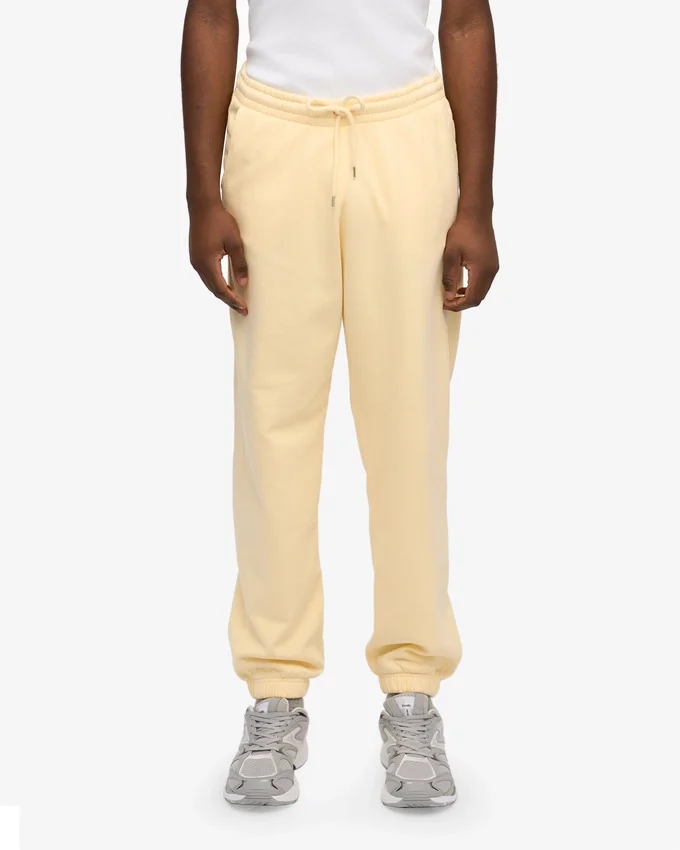 Pantalons de survêtement en coton bio - Jaune pâle