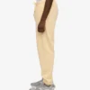 Pantalons de survêtement en coton bio - Jaune pâle