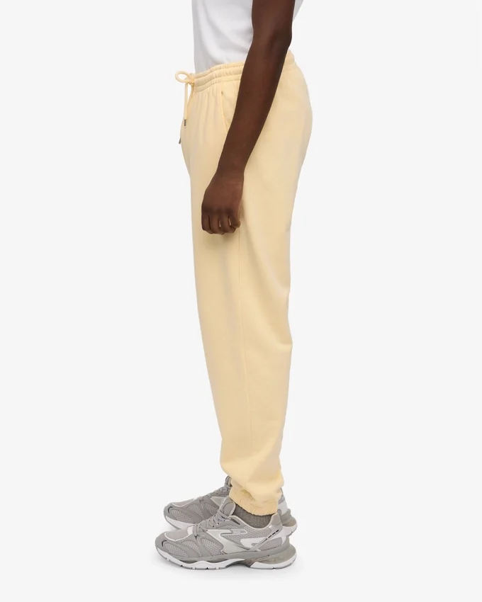 Pantalons de survêtement en coton bio - Jaune pâle