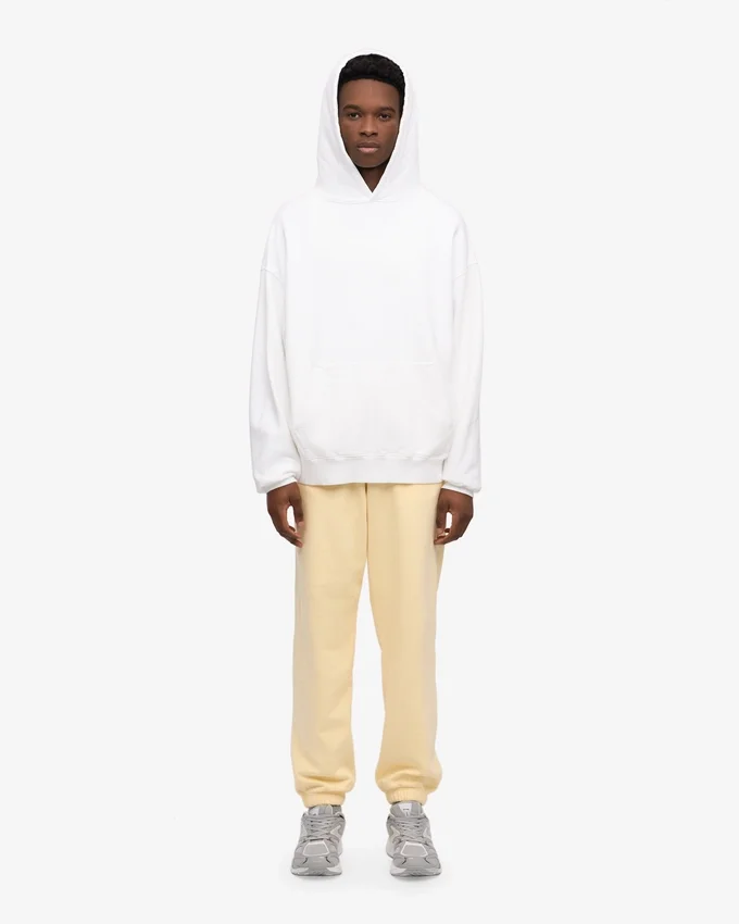 Pantalons de survêtement en coton bio - Jaune pâle