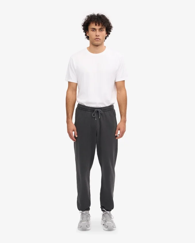 Pantalons de survêtement en coton bio - Noir délavé