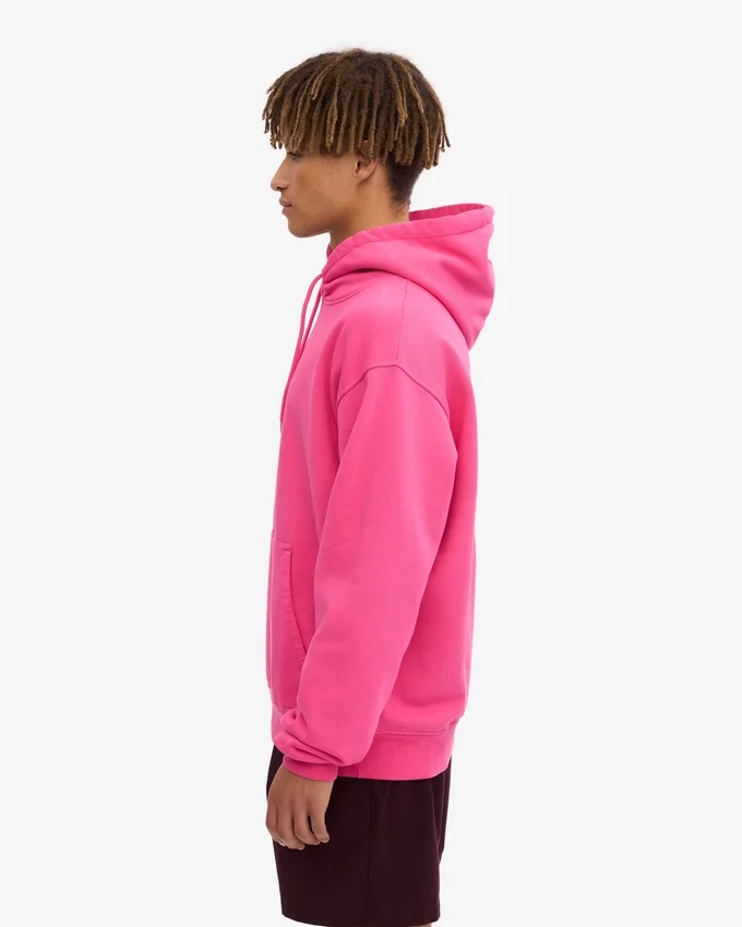 Pull à capuche Classic Organic en coton bio - Rose bubble-gum