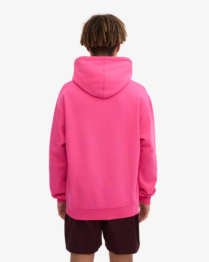 Pull à capuche Classic Organic en coton bio - Rose bubble-gum