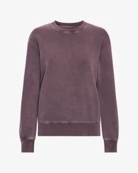 Pull Classic Organic à col rond en coton bio pour femme - Faded Grape