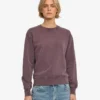 Pull Classic Organic à col rond en coton bio pour femme - Faded Grape