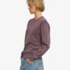 Pull Classic Organic à col rond en coton bio pour femme - Faded Grape