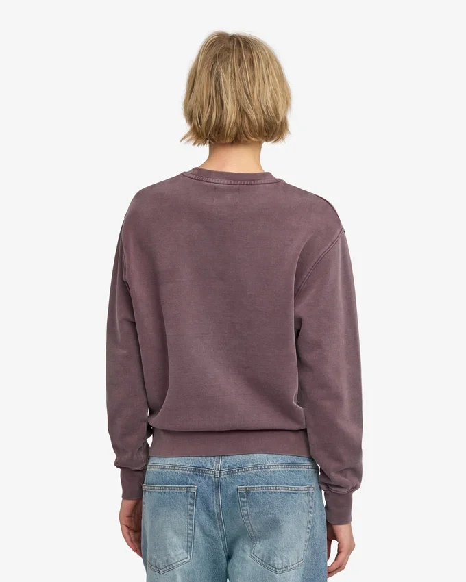 Pull Classic Organic à col rond en coton bio pour femme - Faded Grape