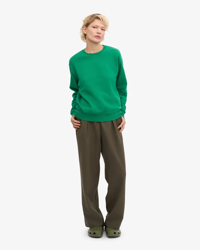Pull Classic Organic en coton bio pour femme - Vert Kelly