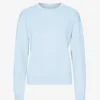 Pull Classic Organic en laine bio pour femme - Bleu polaire