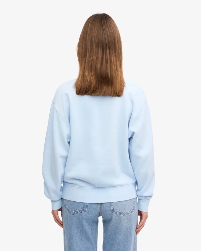 Pull Classic Organic en laine bio pour femme - Bleu polaire
