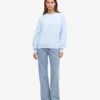 Pull Classic Organic en laine bio pour femme - Bleu polaire