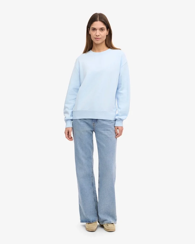 Pull Classic Organic en laine bio pour femme - Bleu polaire