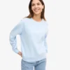 Pull Classic Organic en laine bio pour femme - Bleu polaire