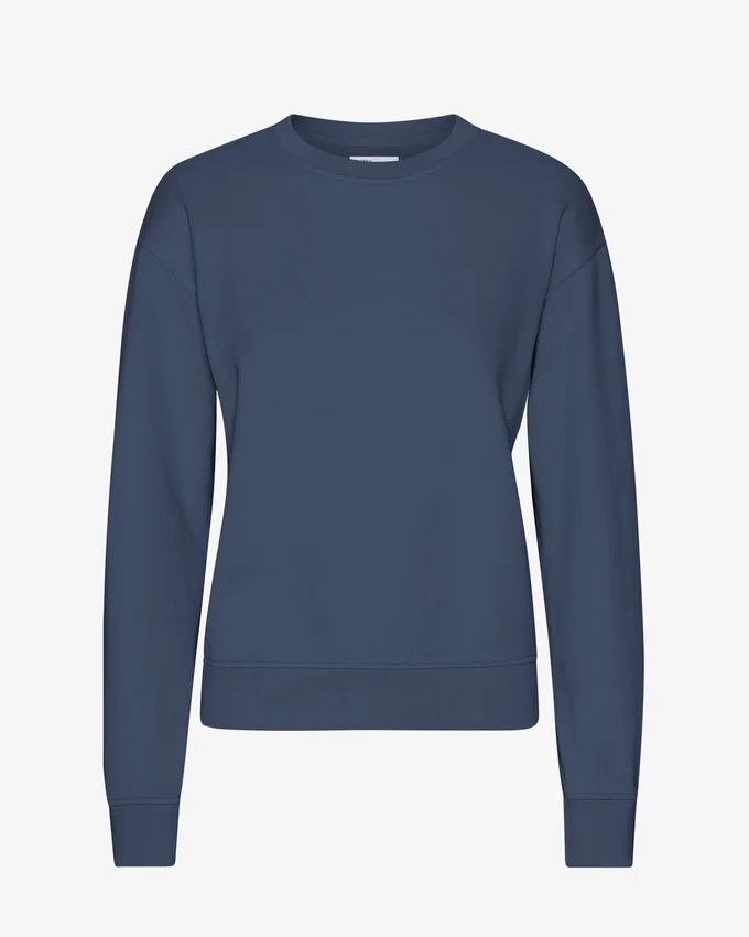 Pull Classic Organic en laine bio pour femme - Bleu pétrole