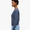 Pull Classic Organic en laine bio pour femme - Bleu pétrole
