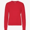 Pull Classic Organic en laine bio pour femme - Rouge écarlate