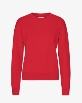 Pull Classic Organic en laine bio pour femme - Rouge écarlate