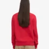 Pull Classic Organic en laine bio pour femme - Rouge écarlate