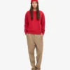 Pull Classic Organic en laine bio pour femme - Rouge écarlate
