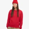 Pull Classic Organic en laine bio pour femme - Rouge écarlate