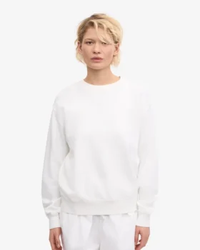 Pull Classic Organic en laine biologique pour femme – Blanc optique