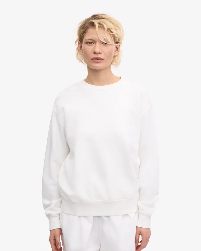 Pull Classic Organic en laine biologique pour femme - Blanc optique